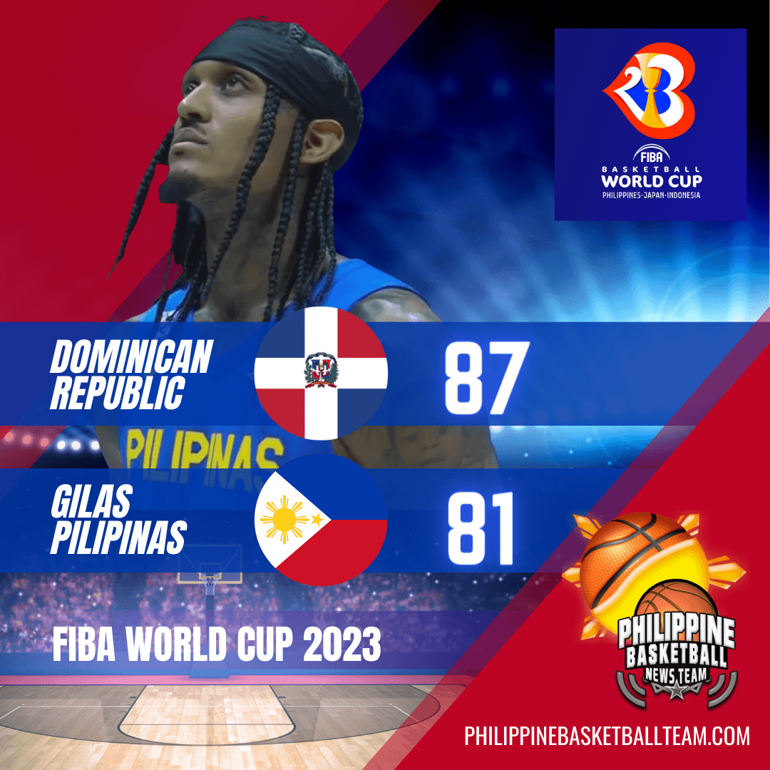 Dominican Republic edges out valiant Gilas Pilipinas, 87-81